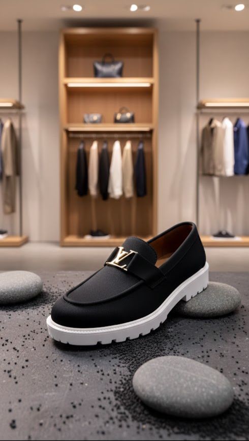 👑Jet Black Suede loafer