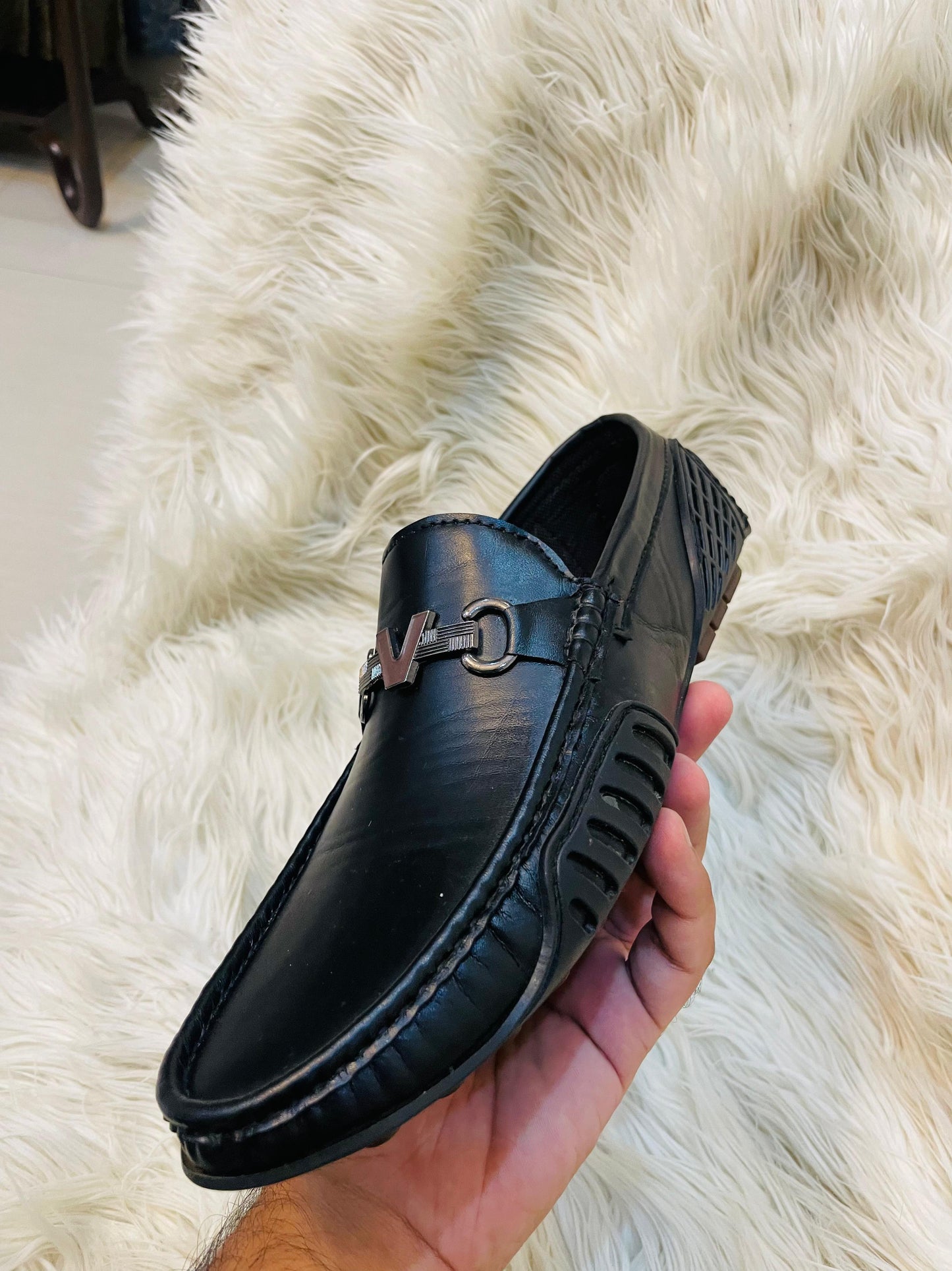 ARCH SUPPORT Black Trail Loafer ( Medicated)
